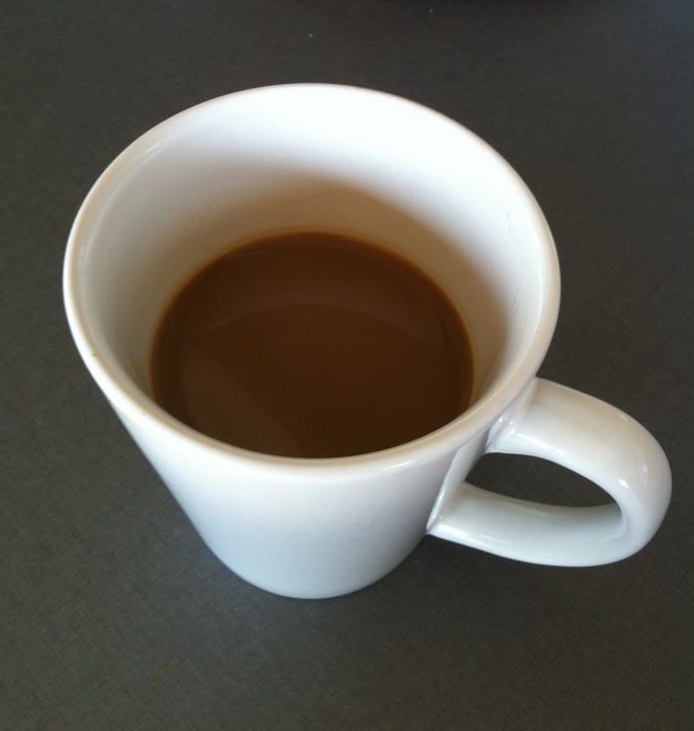 Kaffe, en kopp