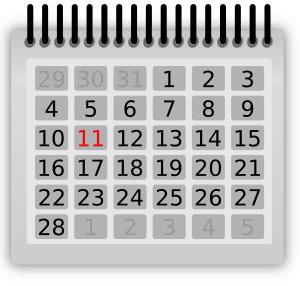 Almanacka, kalender