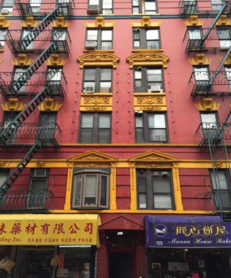 Hus i Chinatown i New York