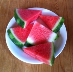 Fantastiskt god vattenmelon från Spanien