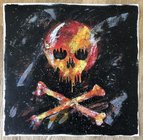 Jolly Roger , målning i akrylfärg på kanvas
