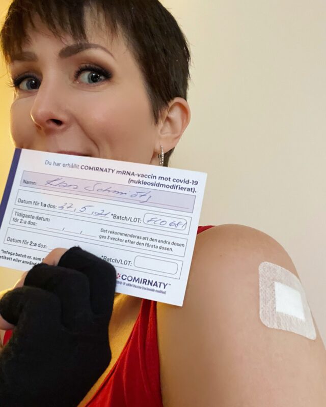 Klara Schmidtz fått vaccination mor covid-19